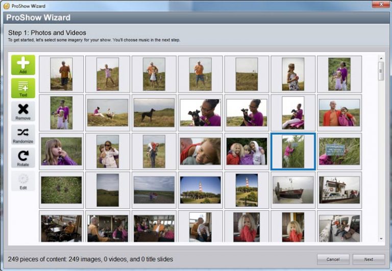 Slideshow maken met ProShow Gold dvscene.nl